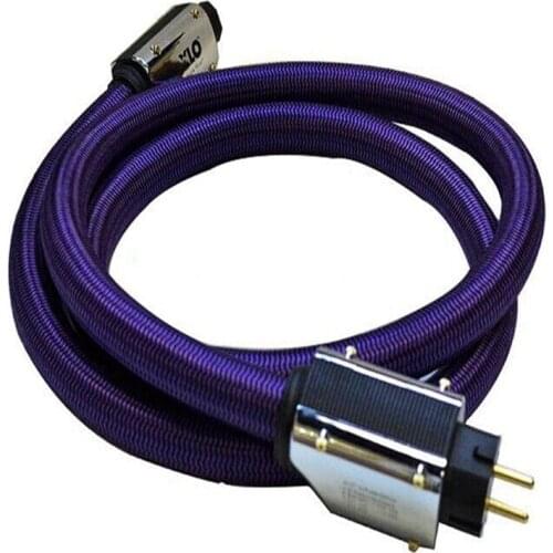Hifi Audio Audiophile XLO Purple Rush AC Power Cord US/ EU Plug AMP Speaker Power Cable Without Box