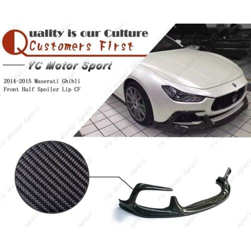 Car Accessories Carbon Fiber M157 ASP Style Front Half Spoiler Lip Fit For 2014-2017 Ghibli Front Bumper Lower Splitter Lip