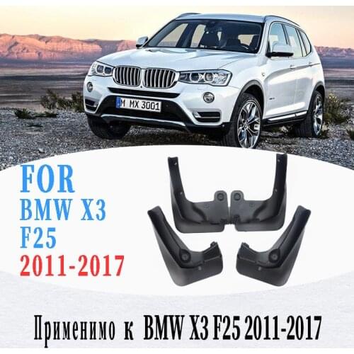 Car Fender For BMW X3 F25 Genuine Splash Guards Mudguards Mud-Flaps Car Fenders Car accessories auto styline 4 Pcs 2011-2017