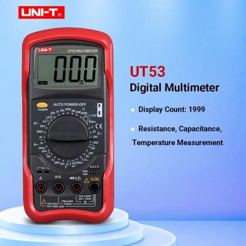 UNI-T UT53 digital multimeter resistance measurement diode/transistor test digital display AC/DC multimeter Ammeter