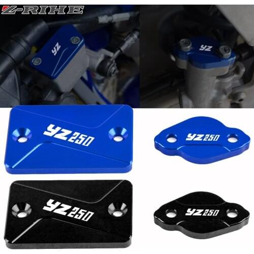 For Yamaha yz250 YZ 250 YZ250F 2003 2004 2005 2006 2007 Motorcycle CNC Aluminum Front & Rear Brake Fluid Reservoir Cover Cap