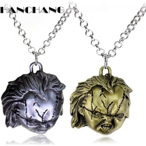 Horror Movie Seed of Chucky Necklace Hip Hop Pendants Necklaces Women Man Xmas Gifts