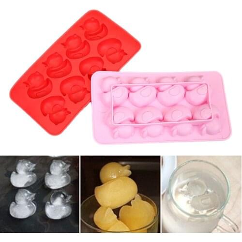 Cake Decorating 8 hole duck Ice Tray TPR mould pastry design iceberg mousse chocolate jelly TPR mold free shipping