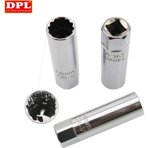 14mm Spark Plug Wrench Socket Magnetic Removal Tool 3/8"Drive For BMW For Nisan Mini 2017 CY479-CN