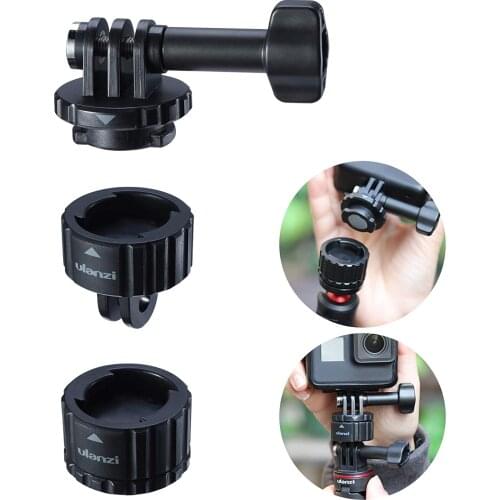 ULANZI GP-4 Magnetic Quick Release Tripod Adapter for GoPro 1/4'' Screw and GoPro Safe Locking for GoPro 9 8 7 6 5 4 Max