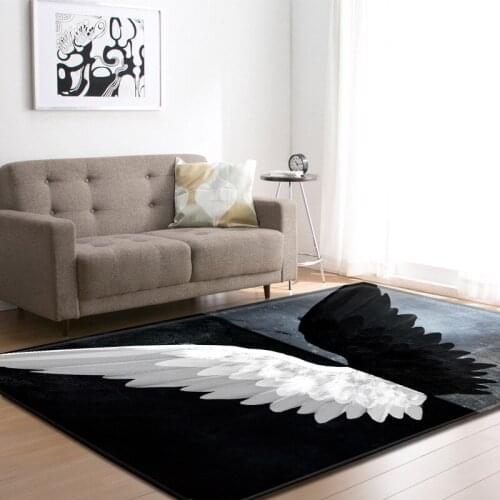 New Cartoon Angel Wings 3D Printed Carpets For Living Room Bedroom Area Rugs Kids Room Mat Play Floor Children Carpet Decorative