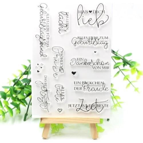 New Transparent Clear Silicone Stamps for DIY Scrapbooking/Card Making/Kids Crafts Fun Decoration Supplies 279