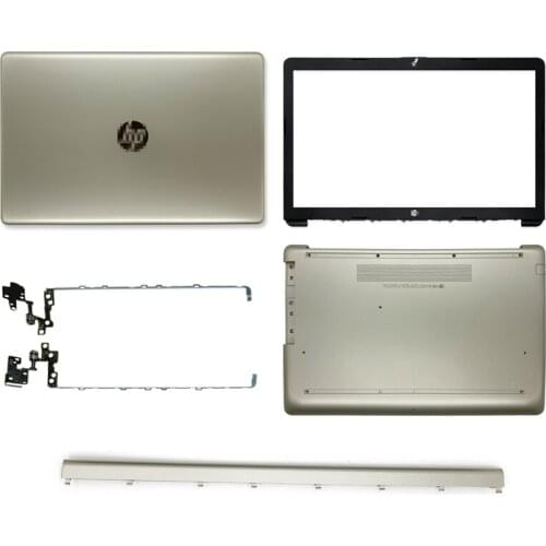 Original New Laptop LCD Back Cover/Front Bezel/Bottom Case/Hinges For HP Pavilion 17-BY 17-CA 17T-BY Top Case L22500-001 Gold