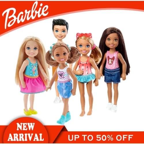 Original Barbie Club Chelsea Doll Style May Vary DWJ33 Mini Kids Toys Pocket Doll Funny Barbie Girl Children Birthday Present