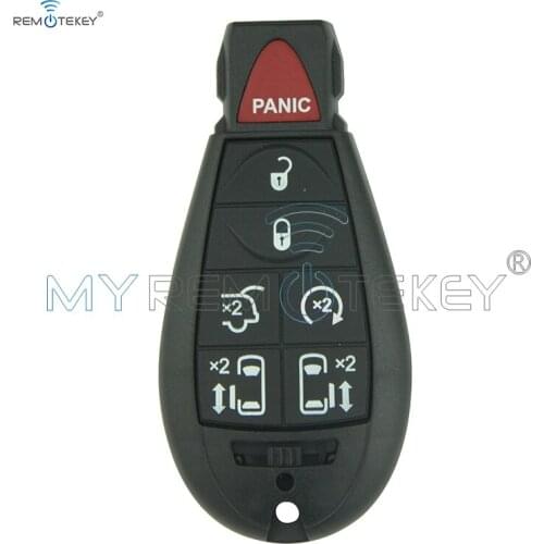 Remtekey #10 Fobik Remote Key 6 button with panic M3N5WY783X 434mhz for Dodge Country Car remote Key 05026197AD