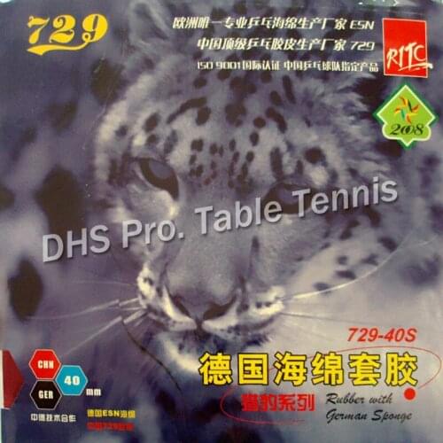 RITC 729 Friendship 729-40S pips in table tennis rubber with German sponge 2.2mm