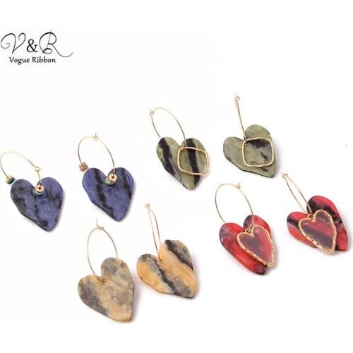 DIY Handmade Jewelry Making Charms Pendants Love Heart Hoop Earring Set Components Decoration Fashion Accessories Gifts