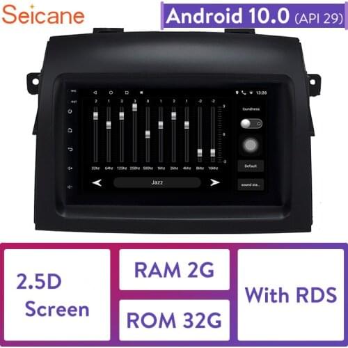 Seicane 2din Android 10.0 7" Car Radio Multimedia Player Wifi GPS Head Unit For 2004 2005 2006 2007 2008 2009 2010 Toyota Sienna