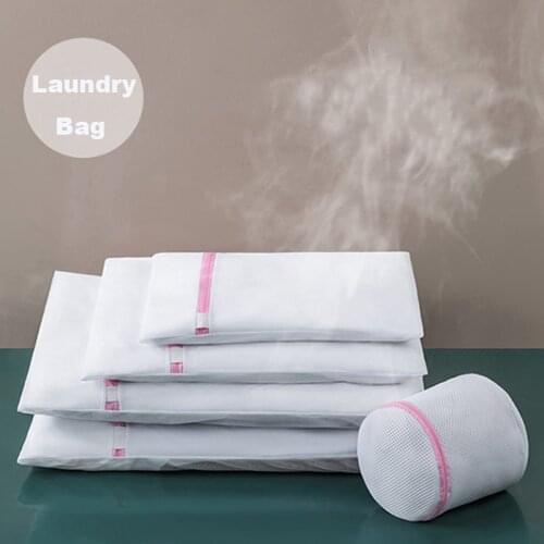 Mesh Laundry Bag Zipper Laundry Net Bags for Washing Clothes Bra Underware Socks Washing Machine Bag Clothes Laundry Bag Set