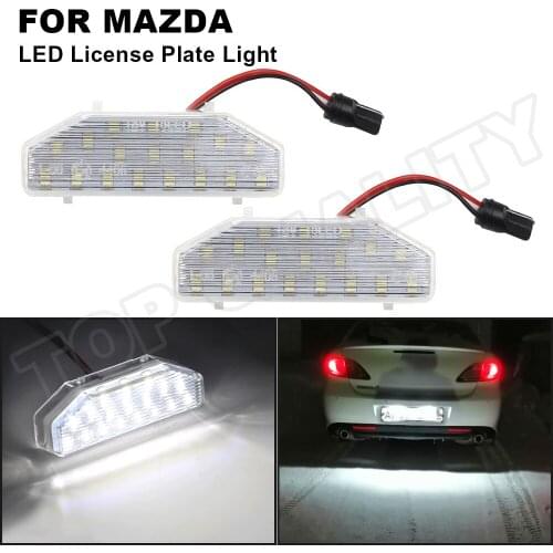 For Mazda 6 RX-8 2004-2012 For MAZDA6 2006-2011 OEM#: GS1D-51-270D LED License Number Plate Light Lamp Canbus 2Pcs