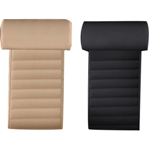 Universal Car Seat Leather Leg Pad Support Extension Mat Soft Foot Support Leg Leather Cushion Knee Pad Memory