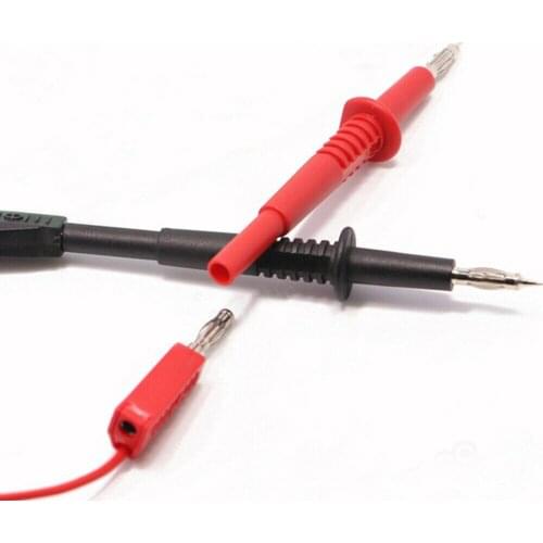 1 pair Instrument Lantern Head Pointed Needle Test Probe with 4.0mm Banana Socket