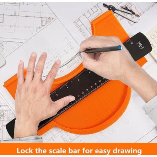 10 Inch Contour Measuring Instrument Shape Replicator Contour Measuring Tool With Lock