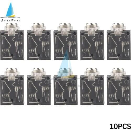 10PCS 5 Pin 3.5mm Stereo Audio Jack Socket PCB Panel Mount Headphone Audio Female Seat Dual Channel Stereo With Nut PJ-324M