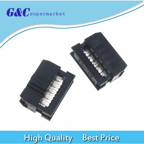 10PCS IDC 10 PIN Female Header FC-10 2.54mm Socket Connector Female diy electronics