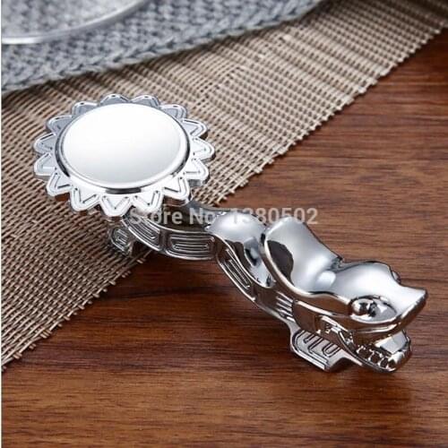12Pcs/Lot top Grade alloy silver and gold color Dragon shape Chopstick Holder Rest decoration for table