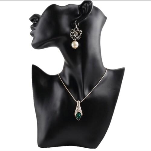 Model Bust Show Exhibitor Earring Necklace Display Bust Stand Mannequin, Jewelry Display, Premium