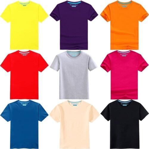 Beloved Angel Kids Tops Baby Boys Cotton Short Sleeve Solid T-shirt Tees Children Girls Casual Candy Color Clothes Team TShirt