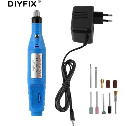 DIYFIX Mini Electric Drill Dremel Drill Carving Polishing Grinding Tool Variable Speed Mini Drill with Rotary Tools Accessories