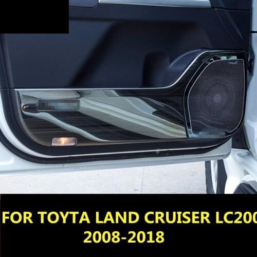 FOR TOYOTA LAND CRUISER LC200 2008-2018 Car-Styling Stainless Steel Protector Side Edge Protected Anti-kick Door Mats Cover case