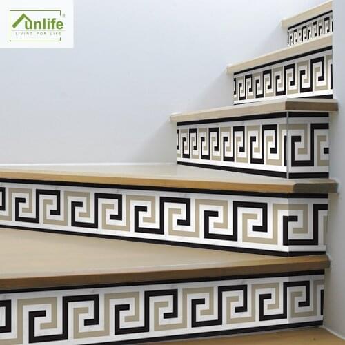 Funlife® Bathroom Backsplash Stair floor Stickers Peel & Stick Removable Waterproof Anti-Slip Decorative Home Ground Stickers