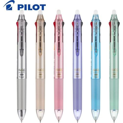 New Japan Pilot Frixion Pen 3 in 1 Erasable Gel Pen Multi Colors LKFB-60EF /UF 0.5 / 0.38 mm Pastel Colors