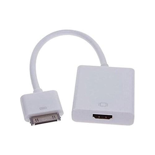 External Extension Of Adaptation HDMI Female to 30P Dock Male Cable for iPhone 4 4S iPad 2 3