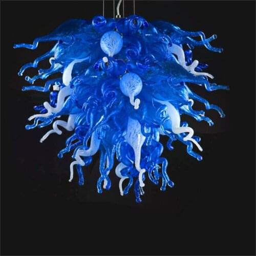 Chinese LED Chandelier Lamp Modern Blown Customized Color Glass Chandelier for Sale