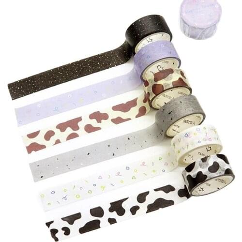 Washi Tape Card Note Sealing Sticker Adhesive Washi Diy Decorative Tapes Stationery School Office Supplies Adhesive Sticker art