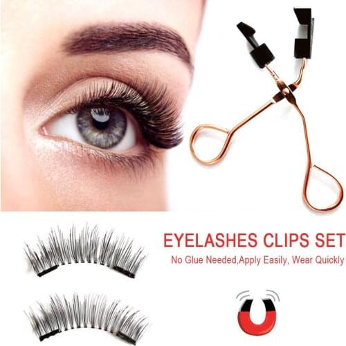 Magnetic Eyelash Curler With Quantum Soft Magnetic False Eyelashes Set Easy To Wear Magnetic Lashes No Glue Need Eyelashes