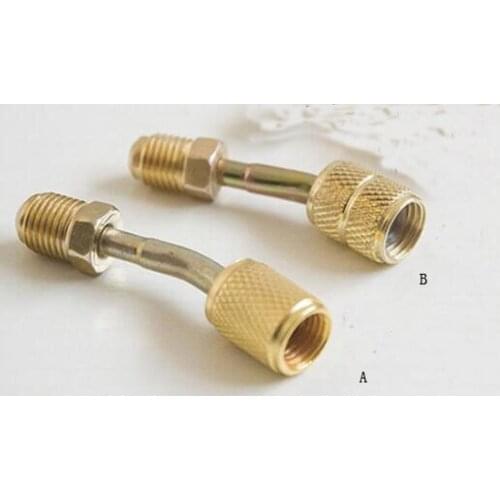 Air conditioning fluoridate conversion head pressure gauge tube adapter dosing tube adapters Metric to Imperial