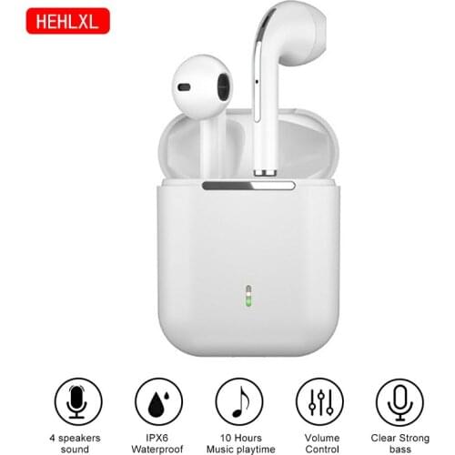 Newest J18 Bluetooth TWS Earphone Wireless Headphones Earbuds Stereo Sound Music Headset Earbuds For All Smart Phone