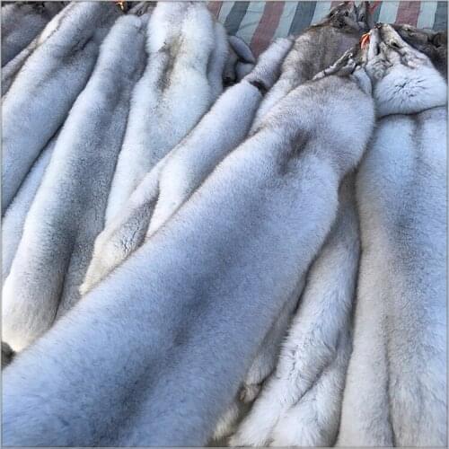 Wholesale factory price blue fox fur skin/ real fur skin