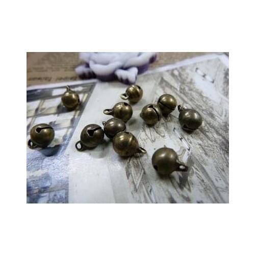 Zinc alloy pendant jewelry accessories diy handmade material charms real bells6.5mm