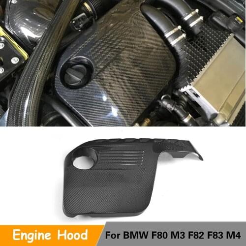 Carbon Fiber Engineer Protector For BMW M3 M4 2014 2015 2016 2017 Engineer Cover In Car Bonnet Hood