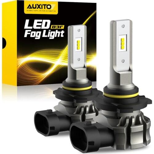 AUXITO 2Pcs 2000LM H8 H11 LED Fog Lights H10 LED Lamp H27 880 H27/1 5202 H16 EU Bulb Automotive Day Driving Car Light 12V 6500K