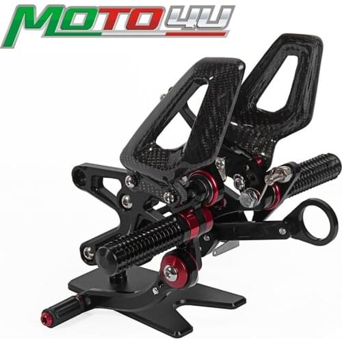 Adjustable Rearset Aluminum Foot Pegs Racing Rear set Carbon Part For BMW S1000RR S 1000RR S1000 2009 2010 2011 2012 2013 2014