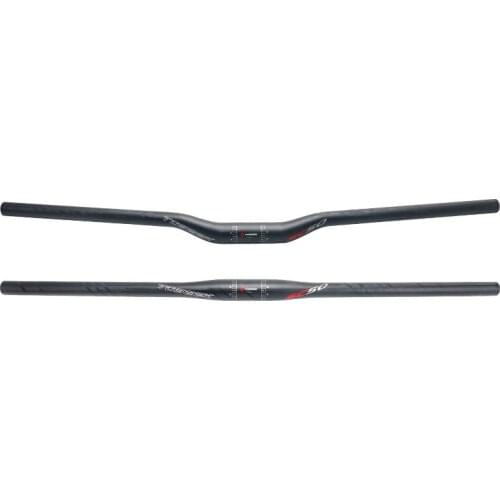 Toseek Full Carbon Fiber Bicycle Handlebar Mountain Bike Handlebar MTB rise flat 580-720mm handlebar UD 31.8mm bike parts black