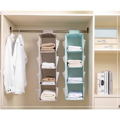 Oxford cloth Washable Foldable Multi-layered Vertical hanging Closet bra underwear sock storage bag