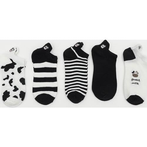 SP&CITY Summer Cartoon Print Cute Thin Boat Socks Female Breathable Animal Cotton Short Socks Women Animal Art Funny Ankle Sock