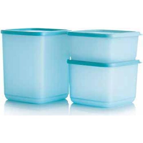 Tupperware Cubic Set 3 Piece Storage Container