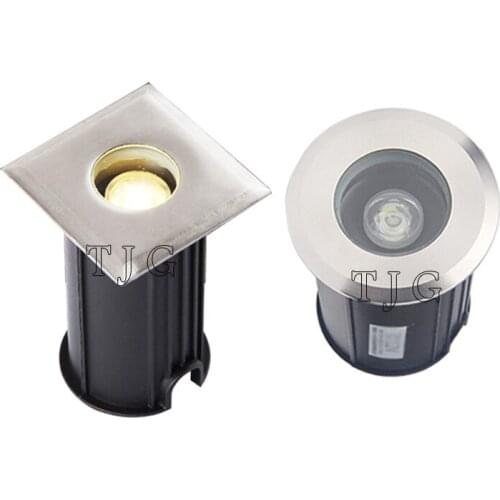 IP67 Outdoor Lighting 1W 3W Garden Yard Step Stairs Floor Deck Recessed Inground Lamps LED Underground Spotlight 220V DC12V 24V
