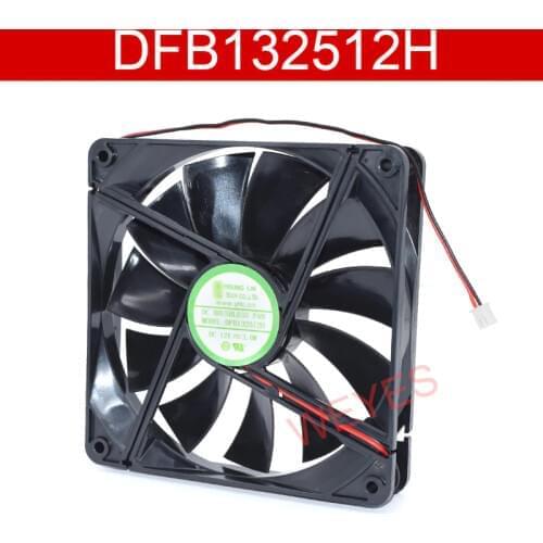 Original For DFB132512H 12V 135*135*25mm 13.5CM 2 line chassis Server cooling fan