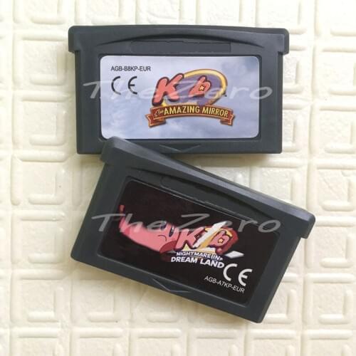 Krby Series Video Game for 32 Bit Handheld Player Cartridge Console Card