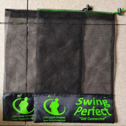 High quality mesh drawstring jewelry gift pouch custom logo jewelry gift storage and packaging 23*32cm net golf ball bag